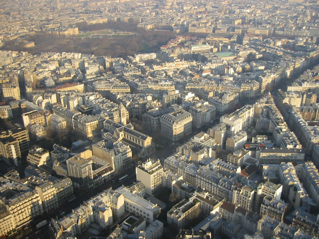 Une vue depuis la tour Montparnasse